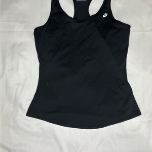 ASICS Black Sleeveless Tank Top Sz Small No fading